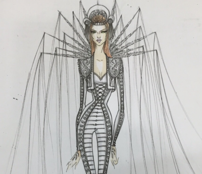 Madonna Brit Awards Sketch Nicolas Jebran