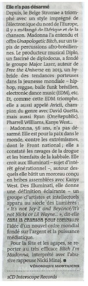 Madonna Rebel Heart Critique - Le Monde 02
