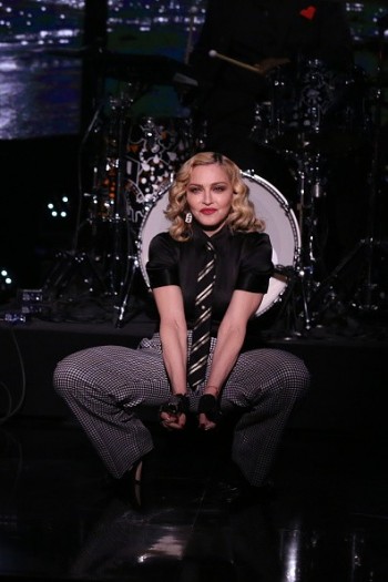 Madonna performs Borderline on Tonight Show Starring Jimmy Fallon (1)