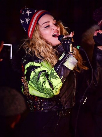 Madonna performs 5 acoustic songs at Washington Square Park  New York (43)