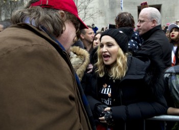 Madonna sings Express Yourself and Human Nature at Women's March on Washington Cher (9)