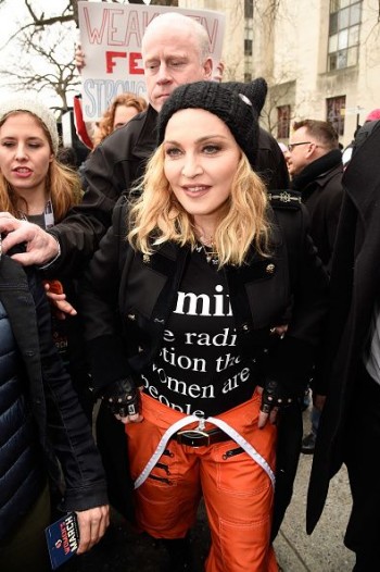 Madonna sings Express Yourself and Human Nature at Women's March on Washington Cher (14)