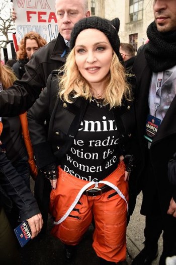 Madonna sings Express Yourself and Human Nature at Women's March on Washington Cher (20)