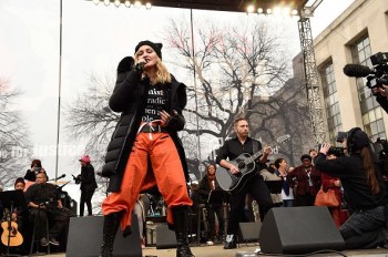 Madonna sings Express Yourself and Human Nature at Women's March on Washington Cher (38)