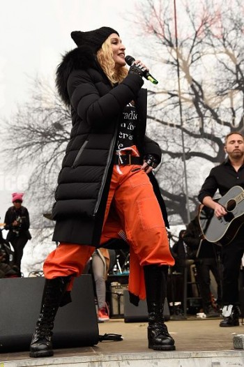 Madonna sings Express Yourself and Human Nature at Women's March on Washington Cher (39)