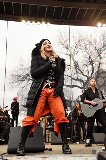 Madonna sings Express Yourself and Human Nature at Women's March on Washington Cher (41)