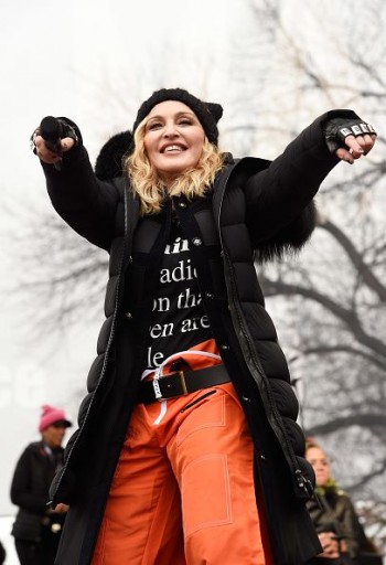 Madonna sings Express Yourself and Human Nature at Women's March on Washington Cher (48)