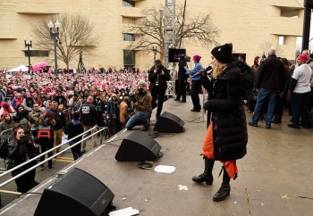 Madonna sings Express Yourself and Human Nature at Women's March on Washington Cher (50)