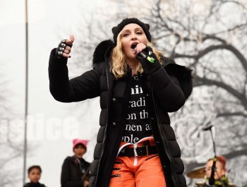 Madonna sings Express Yourself and Human Nature at Women's March on Washington Cher (53)