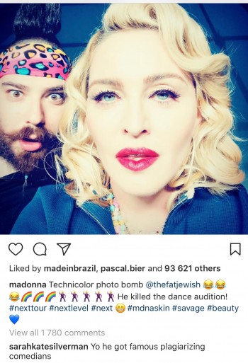 Sarah Silverman calls out the Fat Jew - Madonna MDNA