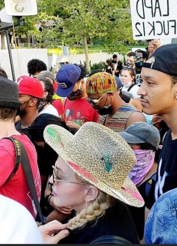 Madonna attends the Black Lives Matter protest in Los Angeles - 10 June 2020 - 01