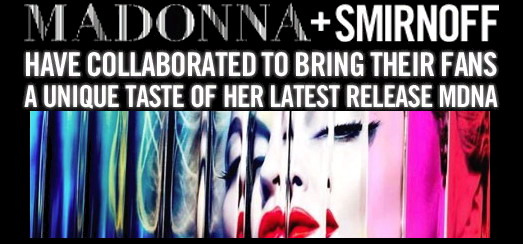 Smirnoff MDNA Nightlife Edition available in the USA & the UK