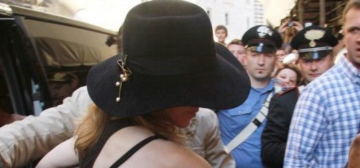 Madonna visiting the Uffizi Gallery, Florence [17 June 2012]