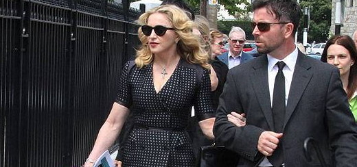 Madonna attends David Collins’ funeral in Monkstown, Ireland [23 July 2013 – Pictures]