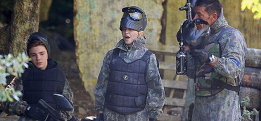 Madonna enjoys a game of paintball in the south of France [11 August 2013 – Pictures]