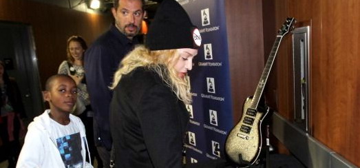 Madonna at the Grammy Charties Signings [25 January 2014 – Pictures]