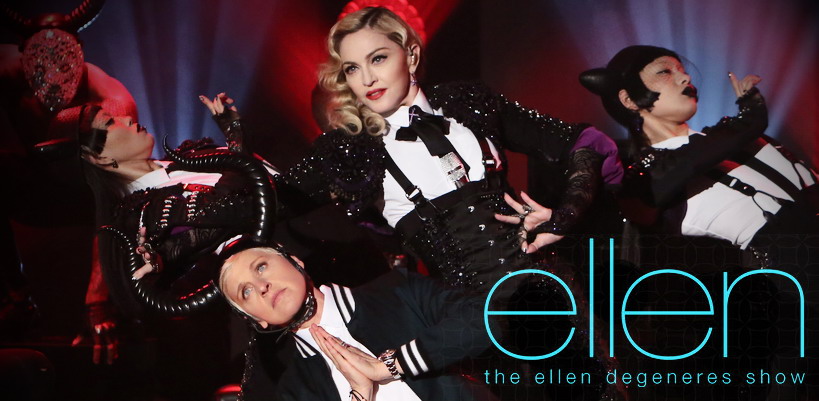 Madonna sings “Dress You up” on The Ellen DeGeneres Show #MadonnaWeek