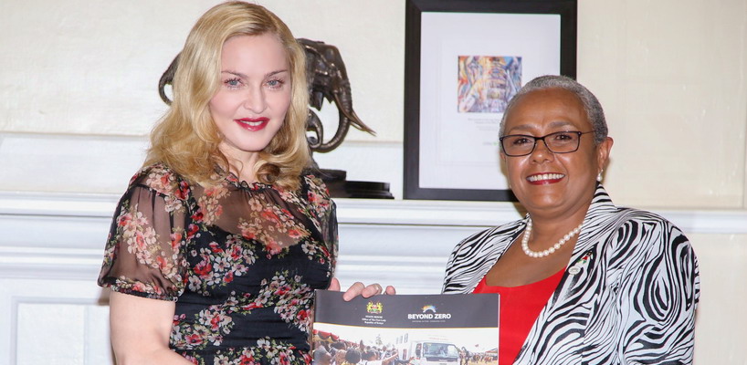 Madonna seeks partnership with First Lady’s Beyond Zero initiative