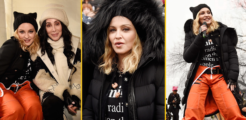 Madonna sings ‘Express Yourself’ & ‘Human Nature’ at Women’s March on Washington [Pictures & Video]