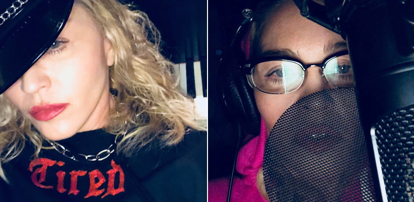 Madonna is back in the studio making music!