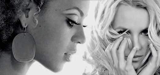 Beyoncé Knowles and Britney Spears showing some respect to Madonna