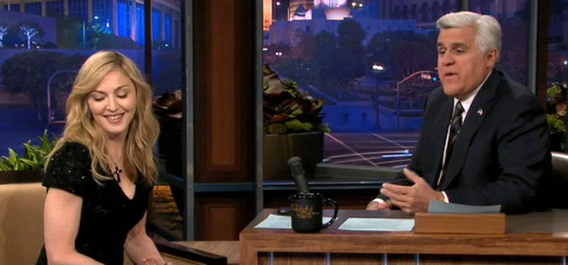 Madonna on The Tonight Show with Jay Leno [30 January 2012]