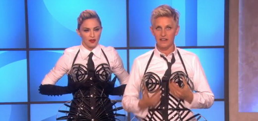 Madonna, Ellen DeGeneres et le corset en images