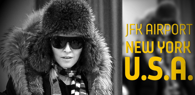 Madonna à l’aéroport JFK de New York  [21 février 2015 – Photos]