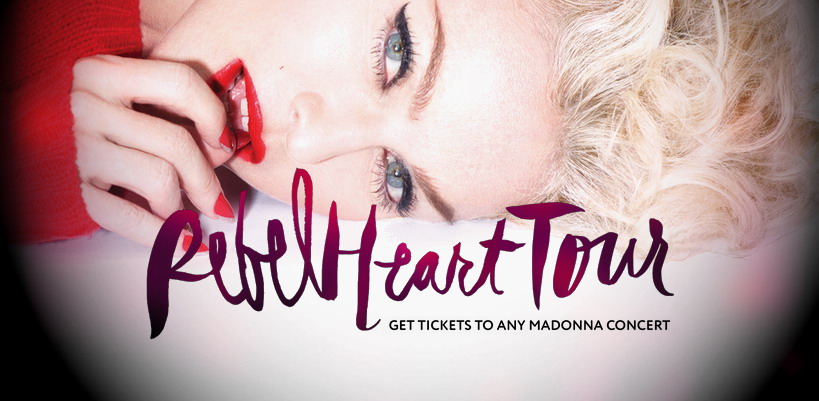 Achetez vos billets pour le Rebel Heart Tour de Madonna !