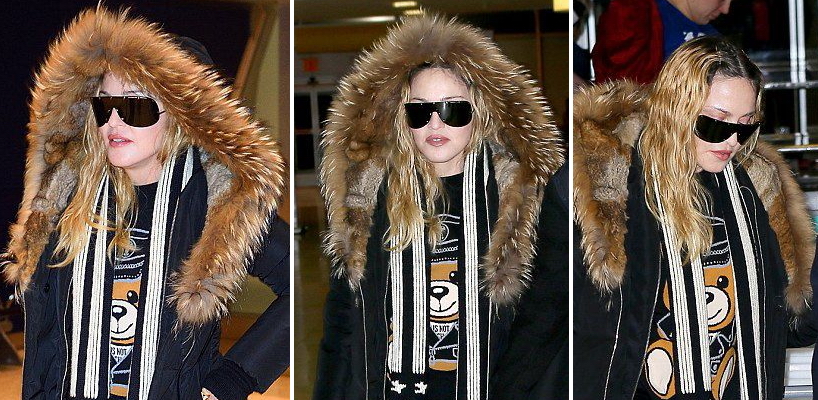 Madonna à l’aéroport JFK de New York [20 décembre 2016 – Photos]