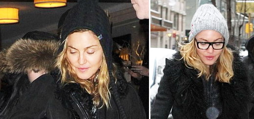 Madonna dans les rues de New York [20-21 janvier 2012]