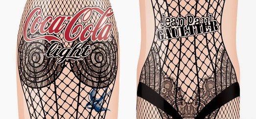 Un regard de plus près à la bouteille de Coca Cola Light inspirée de Madonna créée par Jean Paul Gaultier