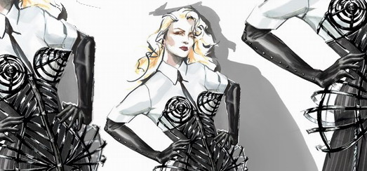 Premier regard sur les costumes de Madonna pour le MDNA Tour [Dessins, Images et Interviews]