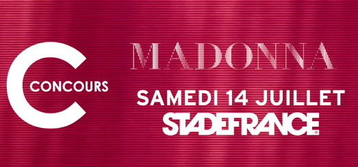 Concours – Madonnarama vous fait gagner des places pour le concert de Madonna à Paris