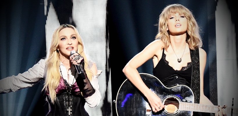 [Update: Interview with Elvis Duran for Extra TV] Madonna and Taylor Swift perform ‘Ghossttown’ at the iHeartRadio Music Awards [29 March 2015 – Pictures & Video]