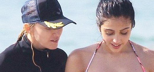Madonna at the beach in Anglet, France [August 2011 – 5 pictures]