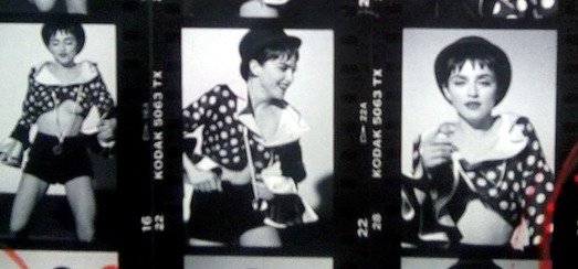 Madonna par Herb Ritts – Immaculate Collection Contact Sheet [1990]